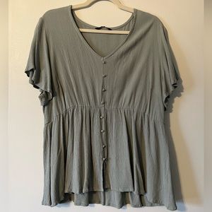 Bloomchic Babydoll Short Sleeve Shirt